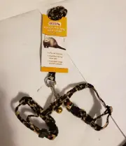 PETCO SMALL FERRET ANIMAL HARNESS & LEAD LEASH--CHEETAH Leopard--NEW