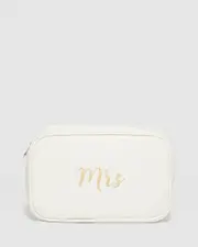 White Mrs Cosmetic Case
