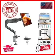 Single Monitor Arm Desk Mount Fits 13 to 32 inch Computer Monitor, Holds 4.4 ...