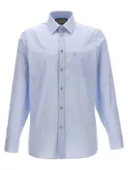 [Gucci] Gucci-Double G Embroidery Shirt Camicie Celeste-Uomo 38cm