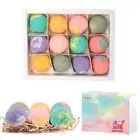 12Pcs Organic Bath Bombs Gift Set Natural Mini Handmade Bathing Foot Spa Bomb AU