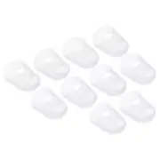 15pcs Finger Tips Silicone Thumb Fingertip Protector Thimble Clear Large Size