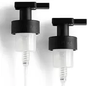 Skipper Foaming Replacement Pump Set - 2 Pack - 40mm (1.57”) Wide Rim (40/410 Neck Size) - Unique Matte Black Finish - High Rated 1.66c Foam Output for Maximum Foam