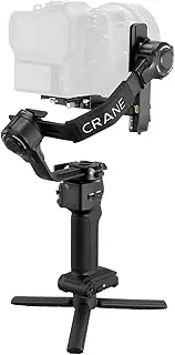 4 Standard Handheld 3-Axis Camera Gimbal Stabilizer 6kg Load Bearing Built-in 10W LED Fill Light PD Fast Charging Battery with Mini Tripod Carrying Case Replacement for