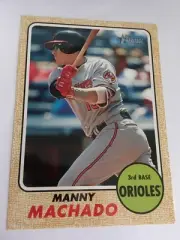 2017 Topps Heritage Action Image 5x7 Manny Machado Orioles 420 #’d 03/10 Gold