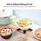 Foldable Trivets Non-Slip Expandable Trivet Heat Resistant Insulated Placemat