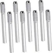 Zhooooonglf Pencil Extenders 6pcs Stainless Steel Pencil Extender for Artists, Reusable Pencil Lengthener Holder for Pencils