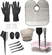 Healvian Hair Dyeing Kit Brush Bowl Professional Tools for Home Salon Stylish Durable