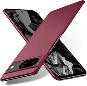[Bastmei] for Google Pixel 8a Case,Extremely Light Ultra-Light Super Slim Camera Protection Hard PC Cover Case for Google Pixel 8a 5G (Gravel Wine Red)