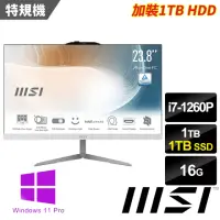 在飛比找momo購物網優惠-【MSI 微星】24型i7液晶特仕電腦(Modern AM2