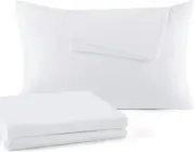2-Pack Zippered Cooling Pillow Case Protector Tightly Woven New Cotton Cover
