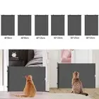 Retractable Baby Dog Gate Cat Door Barrier Fence for Hallways Stairs Deck