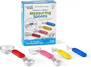 Learning Resources Rainbow Fraction Liquid Measuring Cups, Set of 4 Measuring Cups for Children, with Drip Catcher and Spout, Understanding Fractions, Volume and Capacity, Ages 3+