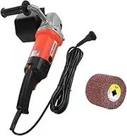 Burnishing Polishing Machine 1400w Surface Conditioning Tool Wire Variable Speed Drawing Machine For Wood Metal Stainless Steel(Machine-Drawingwheel)
