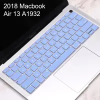 在飛比找Yahoo!奇摩拍賣優惠-英文彩色鍵盤膜 Macbook Air 13 A1932 2