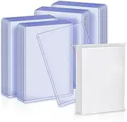 Toploader Card Protector for Trading Cards Plastic Card Protector for Standard Cards for MTG,Football Card Sports Cards(50 Toploaders + 50 Penny Sleeves)