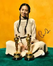 Chloe Zhao Signed Academy Awards 10x8 Photo