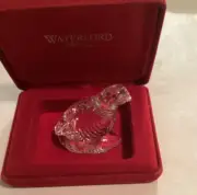 WATERFORD CRYSTAL HOLIDAY PARTRIDGE IN A PEAR TREE PAPERWEIGHT (7.1.22)