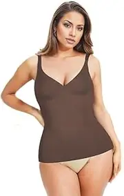 [DuPeau] Curvy Shape Women's Slimming Deep-V Tank Top Compression Fit