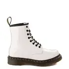 NEW UNISEX Dr. Martens 1460 8-Eye Patent Boot - White MEN'S US 9 WOMEN'S 10