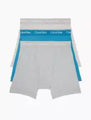 CALVIN KLEIN MENS CLASSIC COTTON UNDERWEAR 3-PACK BOXER BRIEFS #NB4003-NWT