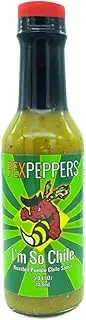PexPeppers I’m So Chile Rosted Pueblo Chilli & Garlic Mild Flavour Hot Sauce 148ml, Great for Roasted Meats, Seafood, Tacos and More!