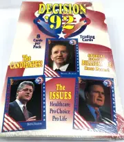 Decision 1992 Trading Card Factory Box (36) (U.S Politics)