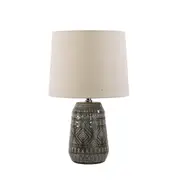 Sandra Ethnic Patterned Ceramic Table Lamp
