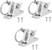 Kisangel 2 pcs Metallic Tops Bikini top Stainless Steel Hinges Repairing Boat Hardware Metal Bimini Hinge Stainless Steel Boat Bikini Boat Parts and Accessories Awning Accessory for Boat