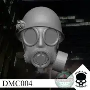Post Apocalyptic Gas Mask Helmet custom head for 4" 6" 7" 12" action figures