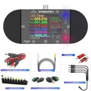 Digital Voltmeter USB Tester DC Electric Power Bank Detector Ammeter 2.4"inch