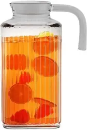 Fridge Pitcher – 60 OZ. Glass Water Fridge Pitcher with Lid By Practical and ...