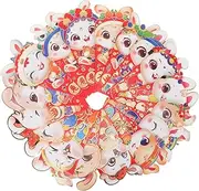 FUNOMOCYA 18pcs 2023 Chinese New Year Rabbit Present Envelopes Lunar New Year Paper Red Packets