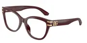 Dolce & Gabbana DG3418 3091 Women’s Glasses Burgundy Size 55 - Private Health Rebate - Blue Light Block Available