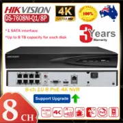 Original Hikvision 4K 8CH 8POE NVR Network Video Recorder DS-7608NI-Q1/8P H.265+