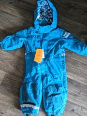 H&M Outdoor Snow Suit All-in-One Snowsuit Kids 12-18 Months Teal NWT