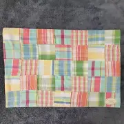 Park Designs Placemats Madras Patchwork Set of 6 "Bermuda" 13 x 19 Summer