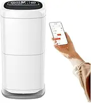 Dehumidifiers for Home, 1614 Sq.Ft Portable Dehumidifier for Bedroom with Childlock, 24 Hour Timer and 2L Water Tank, Touch Control and Smart APP Remote Control, 360° Universal Wheel, for Home