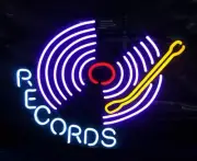 Records Studio Recording Disc On Air 24"x20" Neon Light Sign Lamp Bar Wall Decor