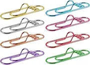 Large Size Paper Clips - 8X Notebooks Metal Pen Holder - Paperclip Pen Holders, Notebook Paperclip for Students and Office Workers