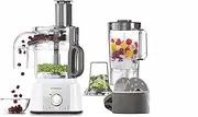 [Kenwood] FDP65.860WH food processor with 9 attachments. Express Serve and Dice, 1.5L Jug blender and mini chopper, White