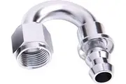 AF406-08S - 180 DEG PUSH LOCK END -8AN
