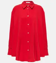 [The Row] The Row Andra silk shirt AU 12 red