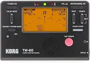 Korg TM-60 Combination Tuner/Metronome, Black