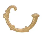 B&P Lamp 6 1/4" X 4" Cast Brass Lamp Or Fixture Arm