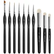 Miniature Paint Brushes Drybrush-10pcs Micro Detail Paint Brush Set, Small Fi...