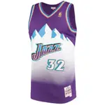 免運！NBA球衣 馬龍 KARL MALONE 爵士96-97復古紫冰山 MN SWINGMAN 球迷版 全新含吊牌