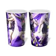 Fremantle Dockers Player AFL Drink Tumbler Mug Cup Man Cave Bar Fathers Day Gift