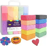 Fun Foam Modeling Foam Beads Play Kit, 10 Blocks Children’s Educational Clay for Arts Crafts Kindergarten, Preschool Kids Toys Develop Creativity, Motor Skills