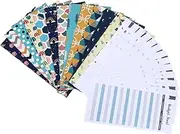 AUTSUPPL 12Pcs Set Creative Cash Envelopes with Sheets Label Stickers Organize Monthly Expenses for Budgeting Saving